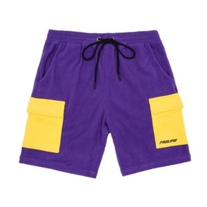 Polar Fleece Cargo Shorts - Purple